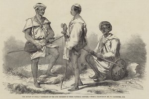 The Mutiny in India, Goorkahs of the 66th Regiment in their National Costume by William Carpenter